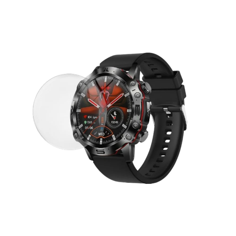 LifeWatch smartwatch tempered glass screen protector shown above the watch display.